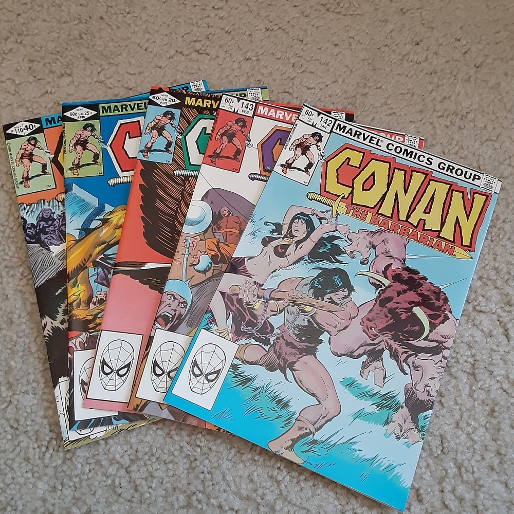Vintage Marvel Conan the barbarian Comic Books Lot stan lee Spider Man X-men